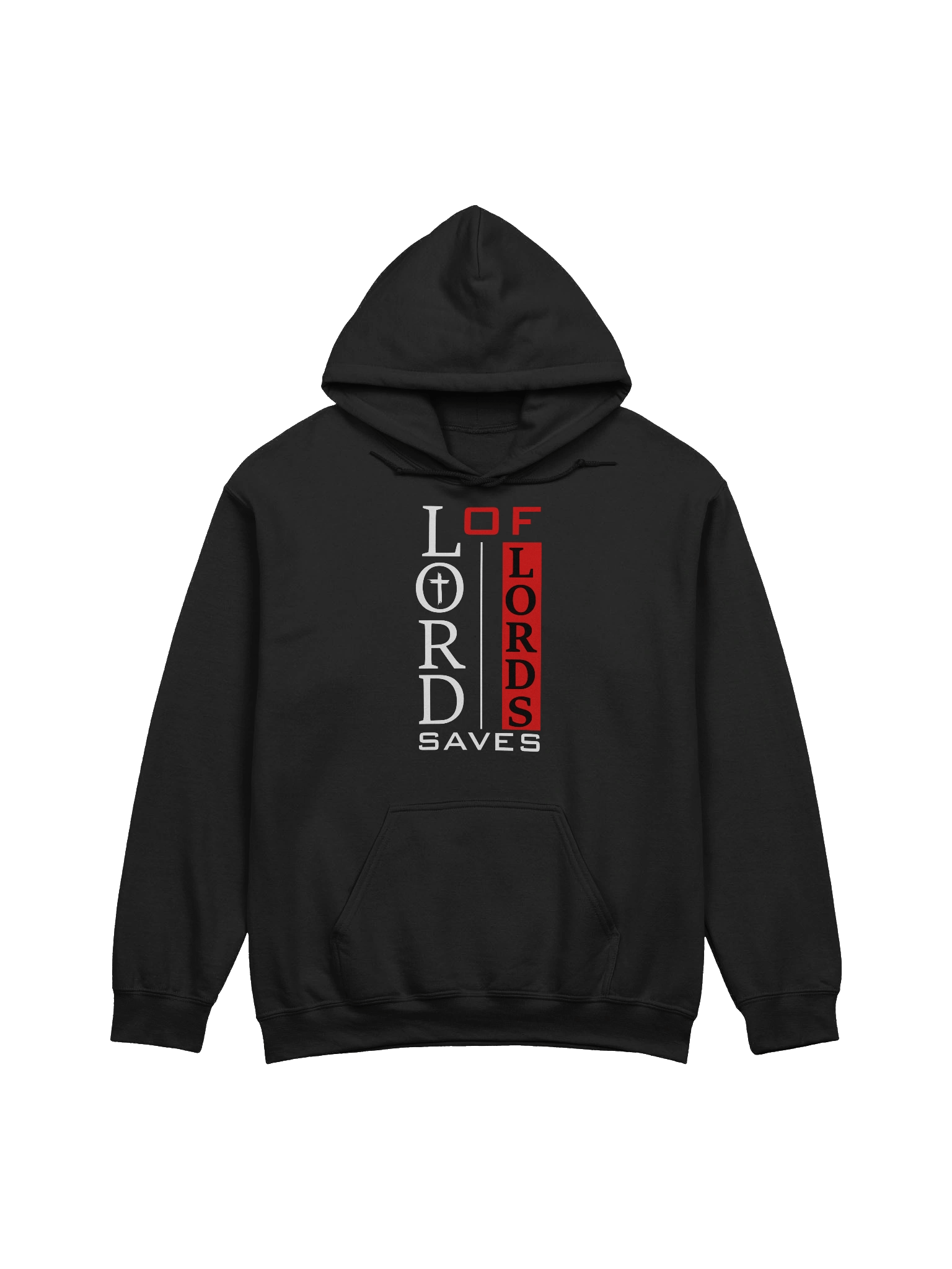 Lord of Lords Saves Christian Hoodie | Jesus Christ Faith Apparel | Bold Evangelism Hoodie for Believers product image (2)
