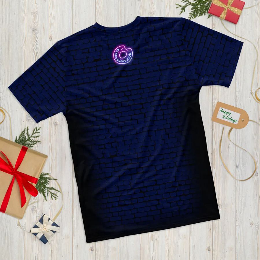 DBN Neon Sign on Blue Bricks - All-Over T-Shirt | #MadeByMELO product image (11)