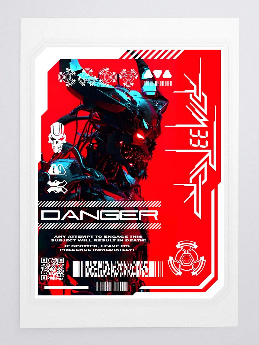 Robotic Demon Sticker product image (3)