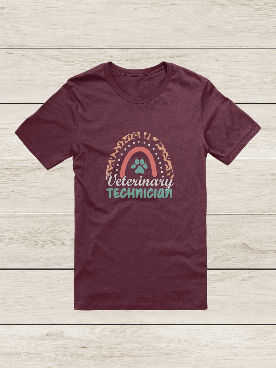 "Veterinary Technician-Rainbow" t-shirt product image (9)