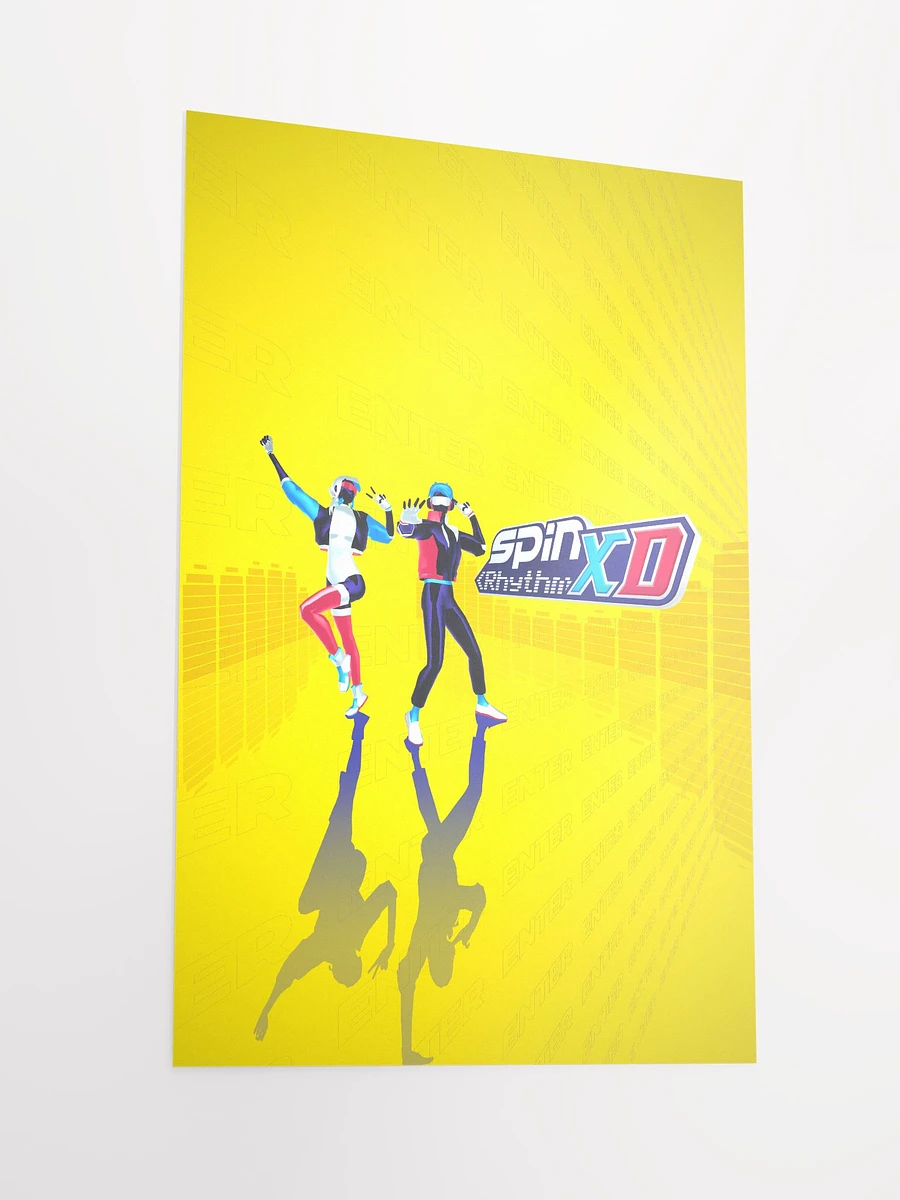 Spin Rhythm XD Yellow Matte Poster product image (2)