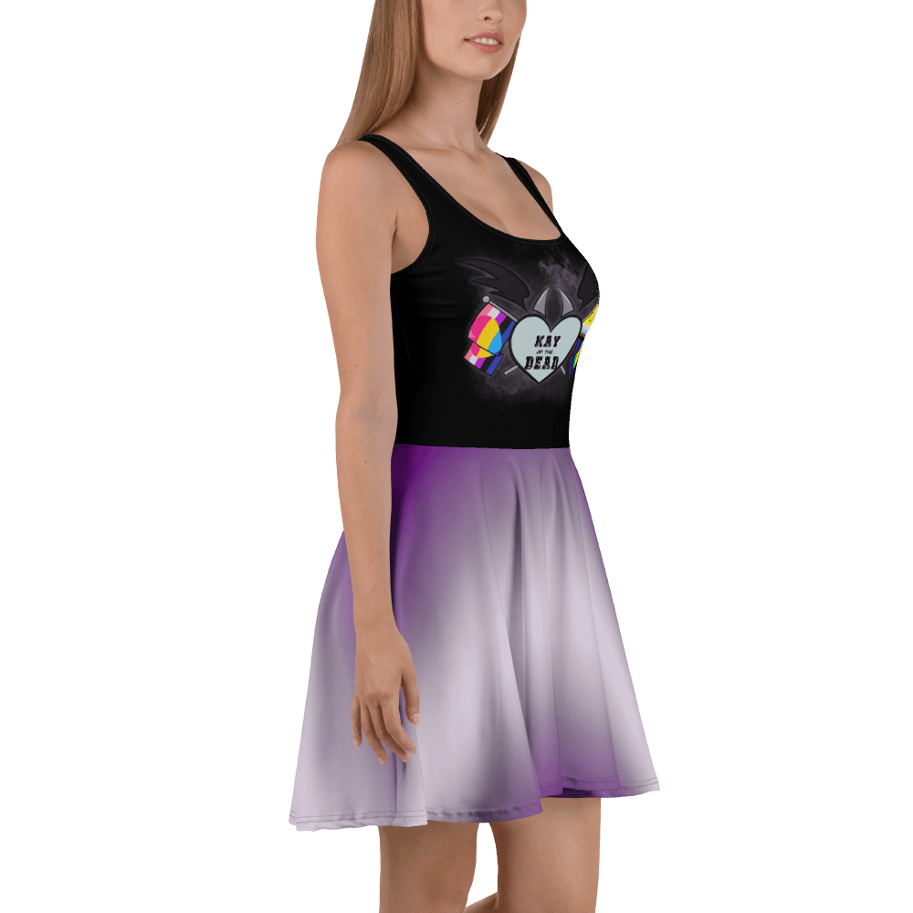 Kay_of_the_Dead Pride Logo Dress With Greysexual Pride Skirt product image (3)