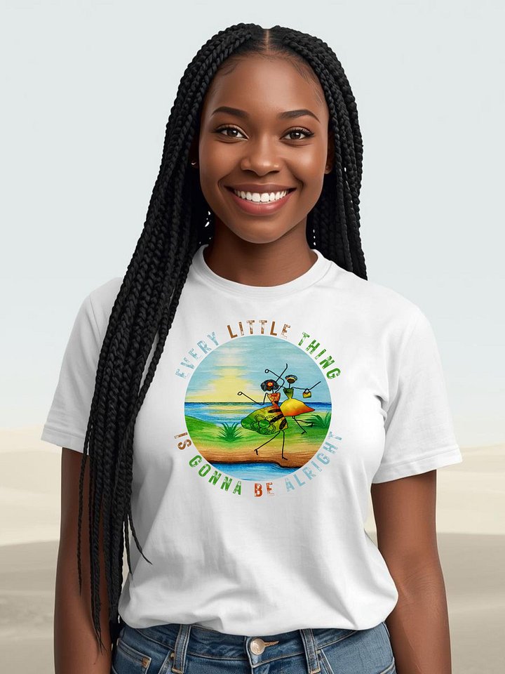 Every little thing is gonna be alright; Bob Marley Lyrics, T-Shirt product image (1)
