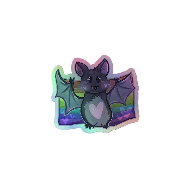 Gay Bat - LGBT Rainbow Flag Bat