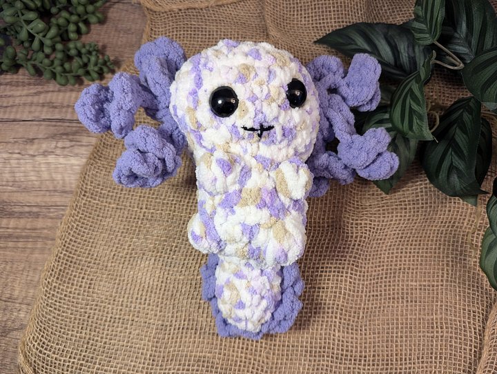 Axolotl Plush - Purple Speckled product image (1)