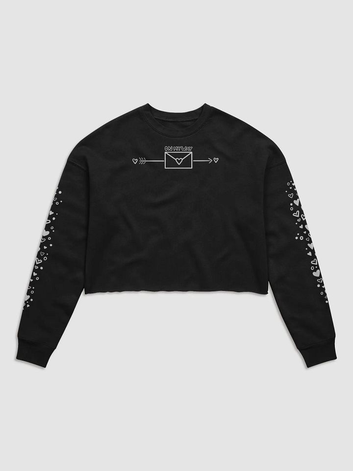 Letters On My Way Cropped Crewneck product image (1)
