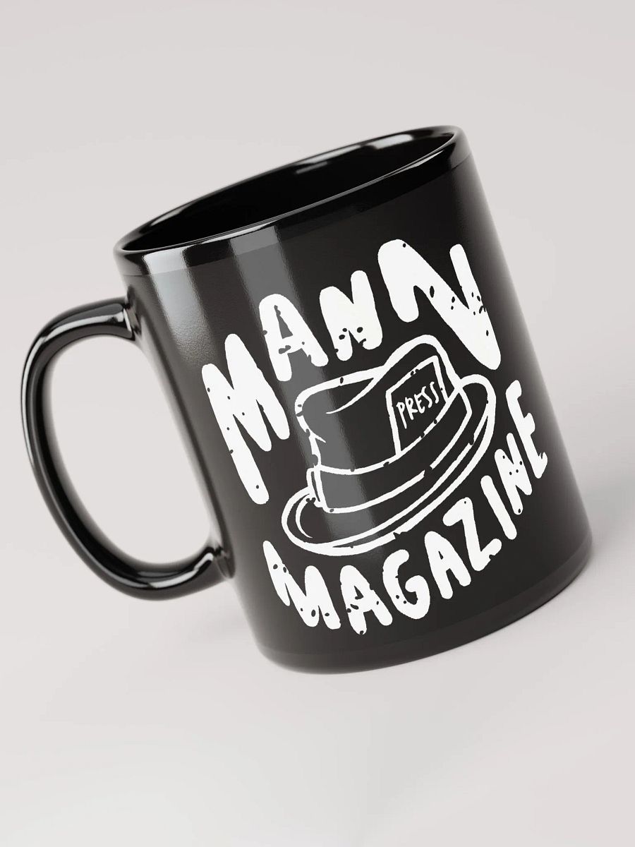MANN Magazine Press Hat Black Coffee Mug product image (3)