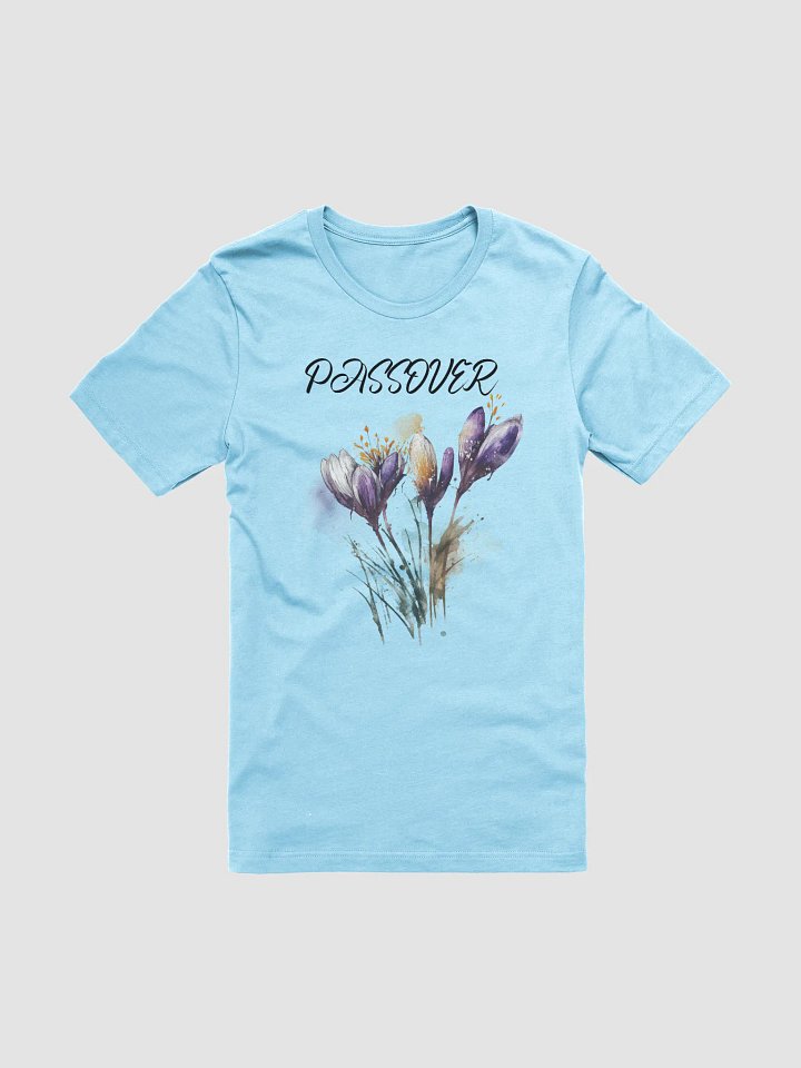 "PASSOVER" Purple Blossom Watercolor T-Shirt product image (3)