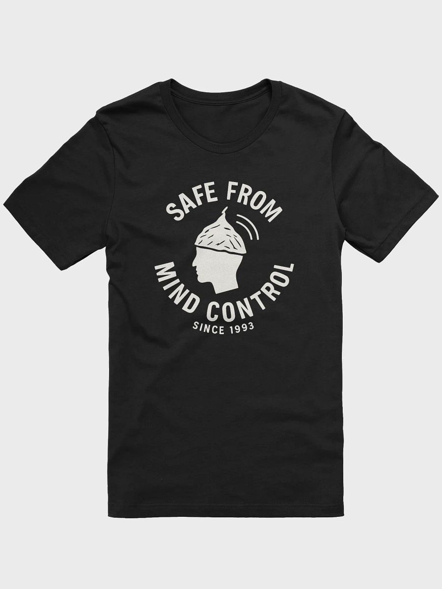 Safe From Mind Control Dark Tee product image (1)