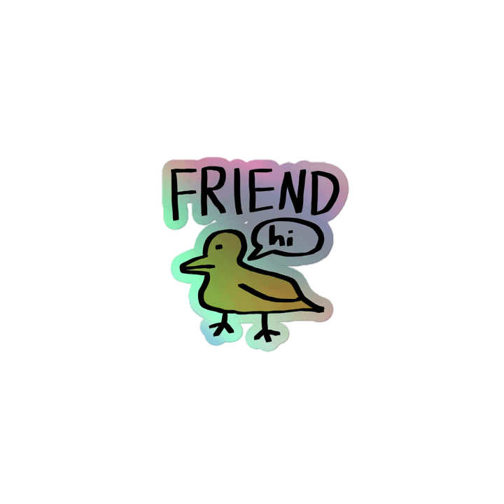 FRIEND DUCKLING Holographic Sticker product image (1)