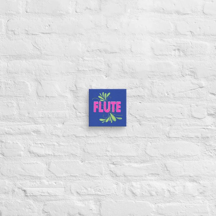 Flute Flourish Wall Canvas- C Flute (Royal Blue) product image (2)
