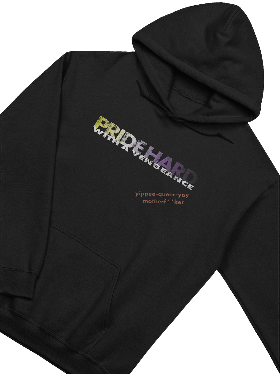 Non-binary "Pride Hard" Hoodie product image (3)
