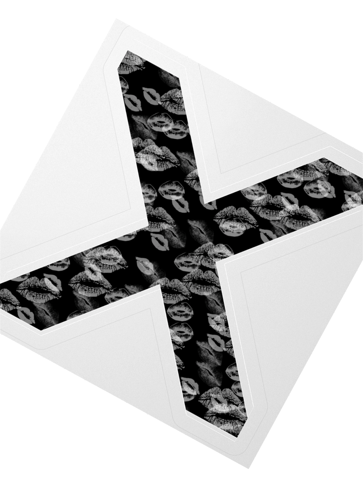 Black X White Lipstick Kisses | Kiss-cut Sticker product image (2)