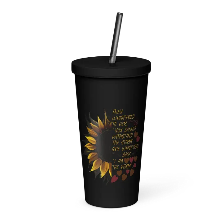 I Am the Storm Sunflower Insulated Tumbler product image (1)