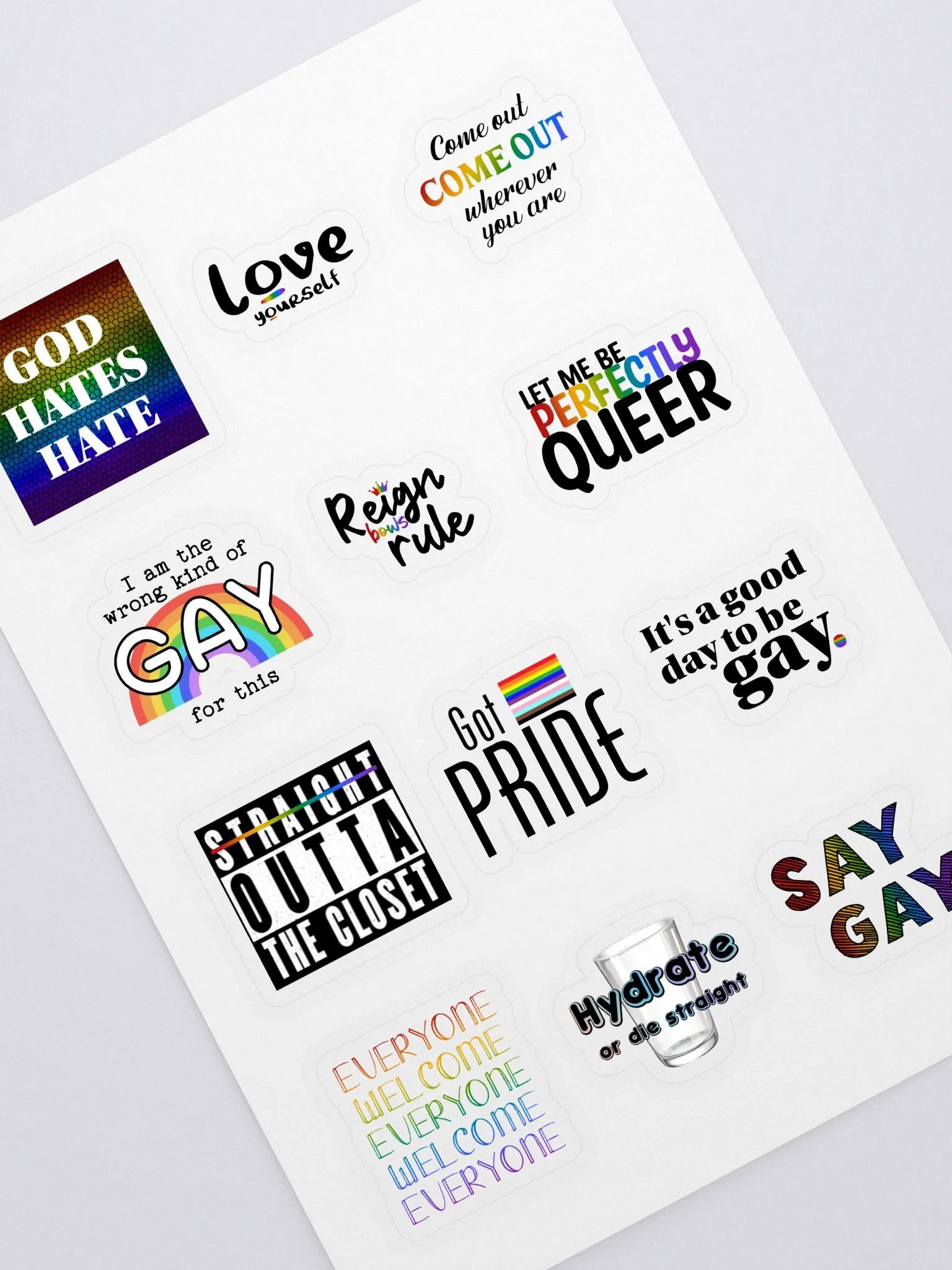 LGBT+ Pride (sticker sheet) product image (1)