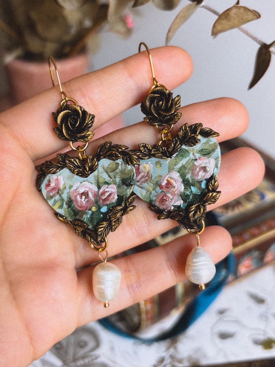Heart Rose Garden Earrings product image (4)