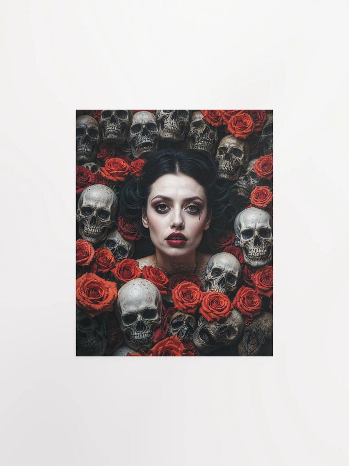 Gothic Skulls and Roses Matte Poster product image (4)
