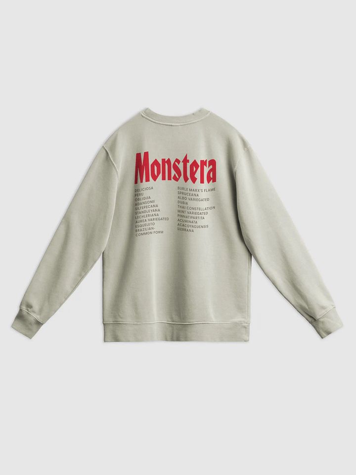 ⚡️ MONSTERA WORLD TOUR ⚡️ unisex midweight pigment dyed sweatshirt product image (2)