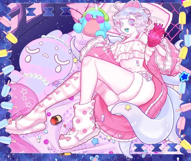 Artist: https://vgen.co/LeonSullivan24 I'm so over the mood with my redesign! I've been gnawing at the bit to share it and all the beautiful art I've commissioned. I can't wait to move to youtube and to share my LIVE2D  model with everyone since I've worked so hard on it! #fyp #kawaii #cozystreamer #anime #Live2D 