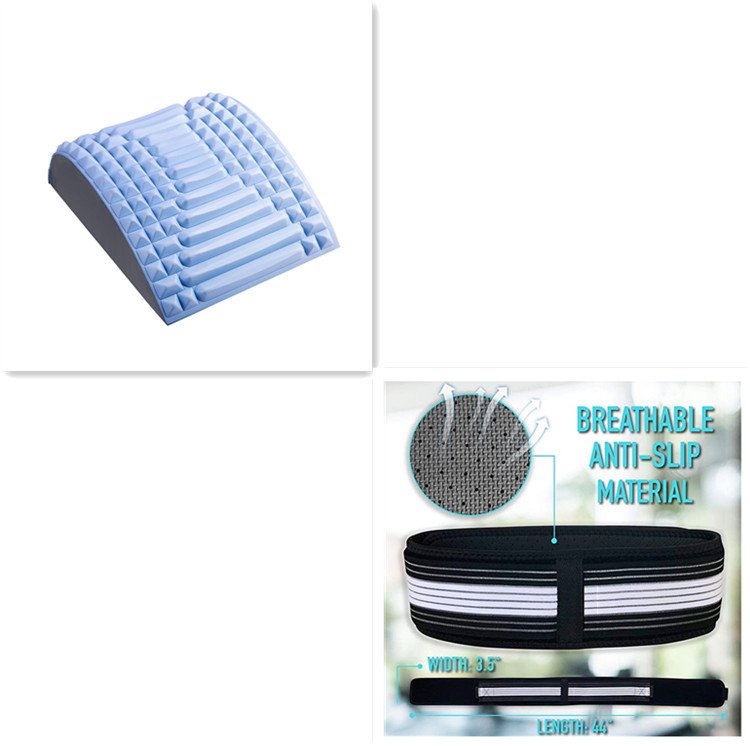 Back Stretcher Pillow Neck Lumbar Support Massager For Neck Waist Back Pain Relief Massage Relaxation product image (9)