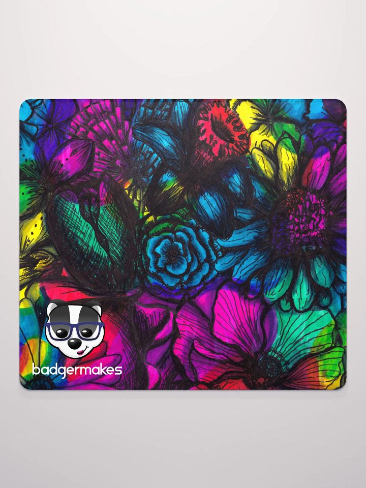 Tie-dye Flower BadgerMakes Gaming Mat product image (2)