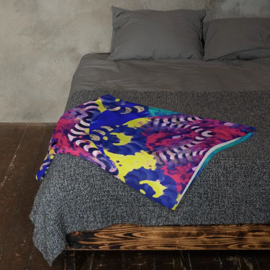 Caribbean Graffiti Throw Blanket product image (23)