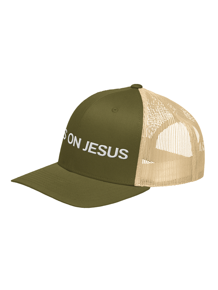 Eyes on Jesus Retro Trucker Hat product image (2)