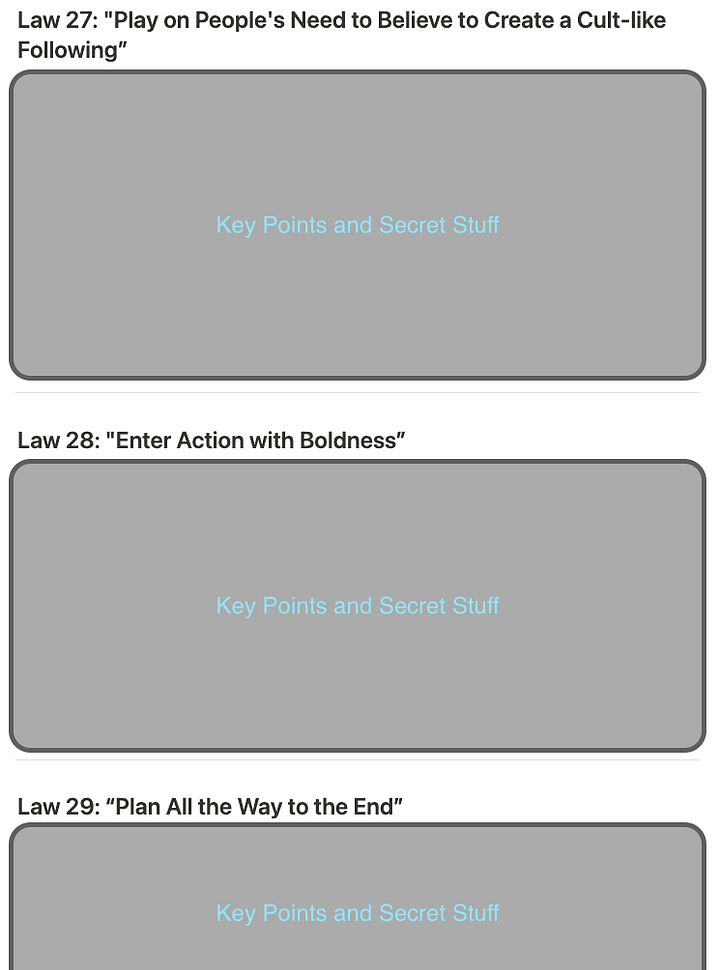 48 Laws of Power: Key Points (All 48 Laws) product image (2)