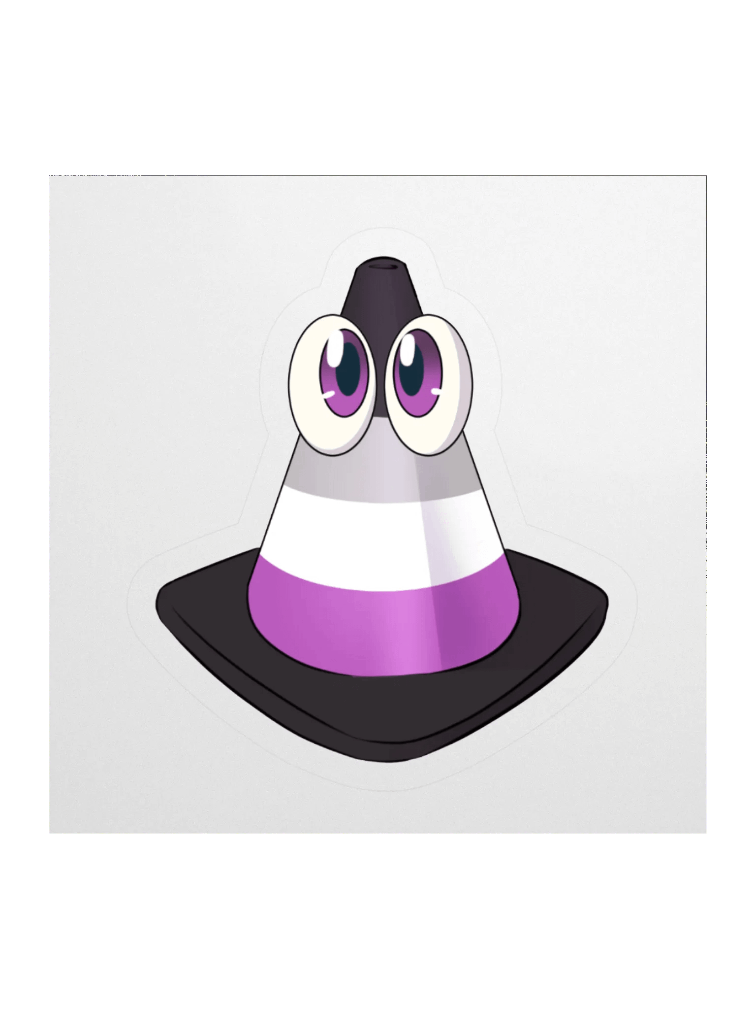 Pride Cone Sticker - Ace product image (1)