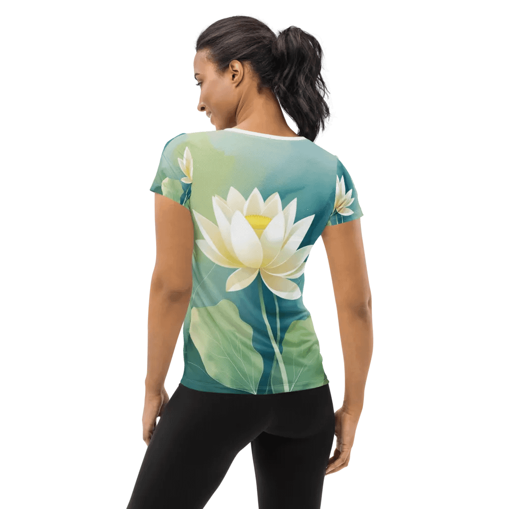 Lotus Bloom Women's Athletic Tee product image (2)