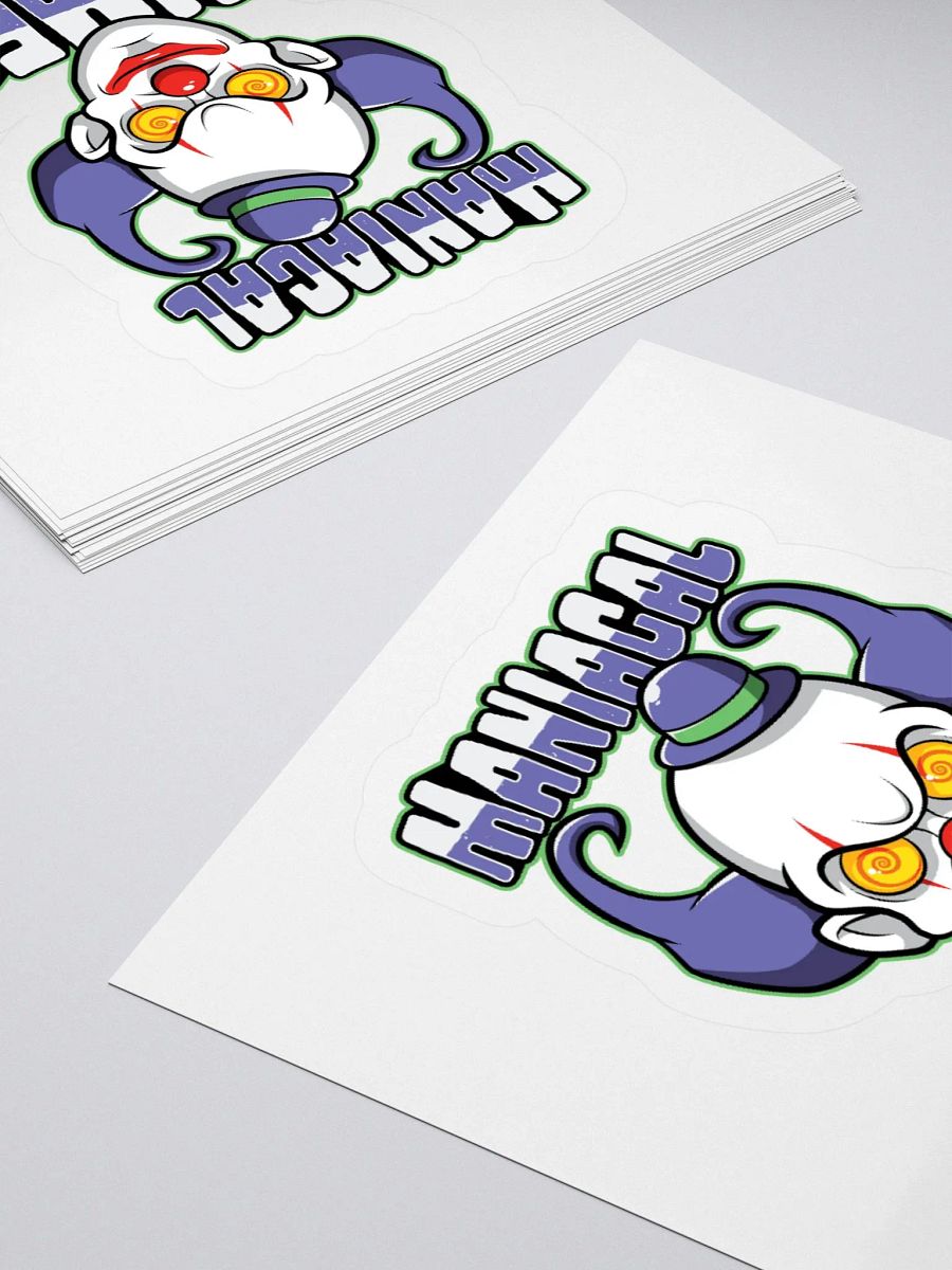 Maniacal Mimes Creepy Clown Sticker – Funny & Spooky Horror Decal product image (12)