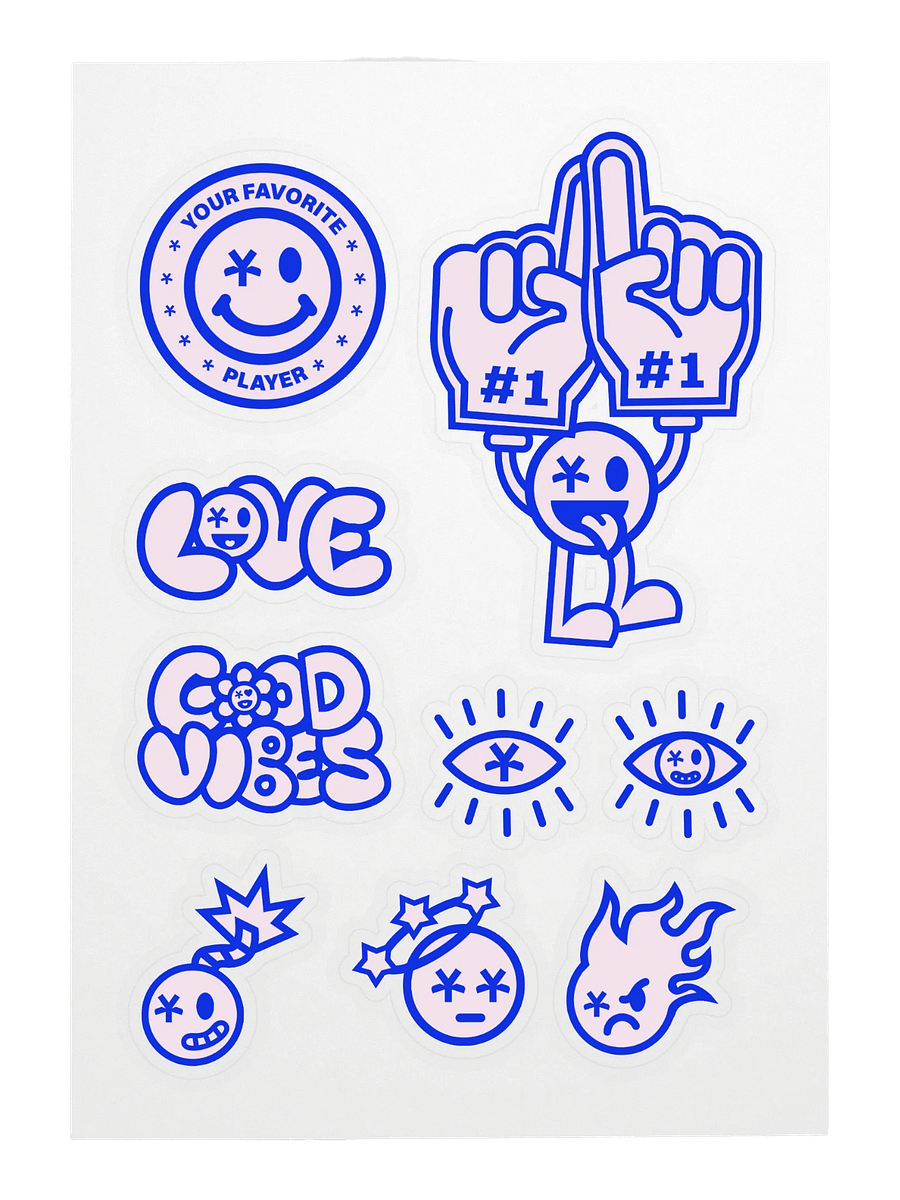 PEACE, LOVE & PAIN STICKER PACK product image (1)