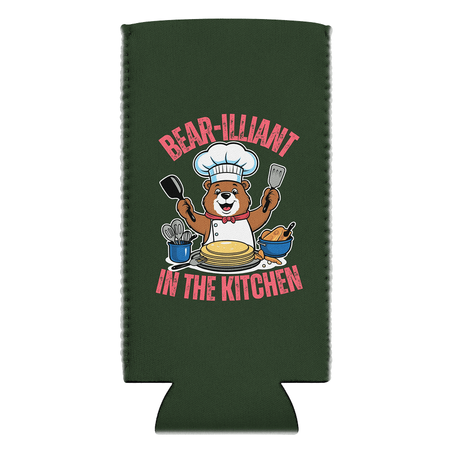 bear-illiant in the kitchen coozie can cooler product image (2)