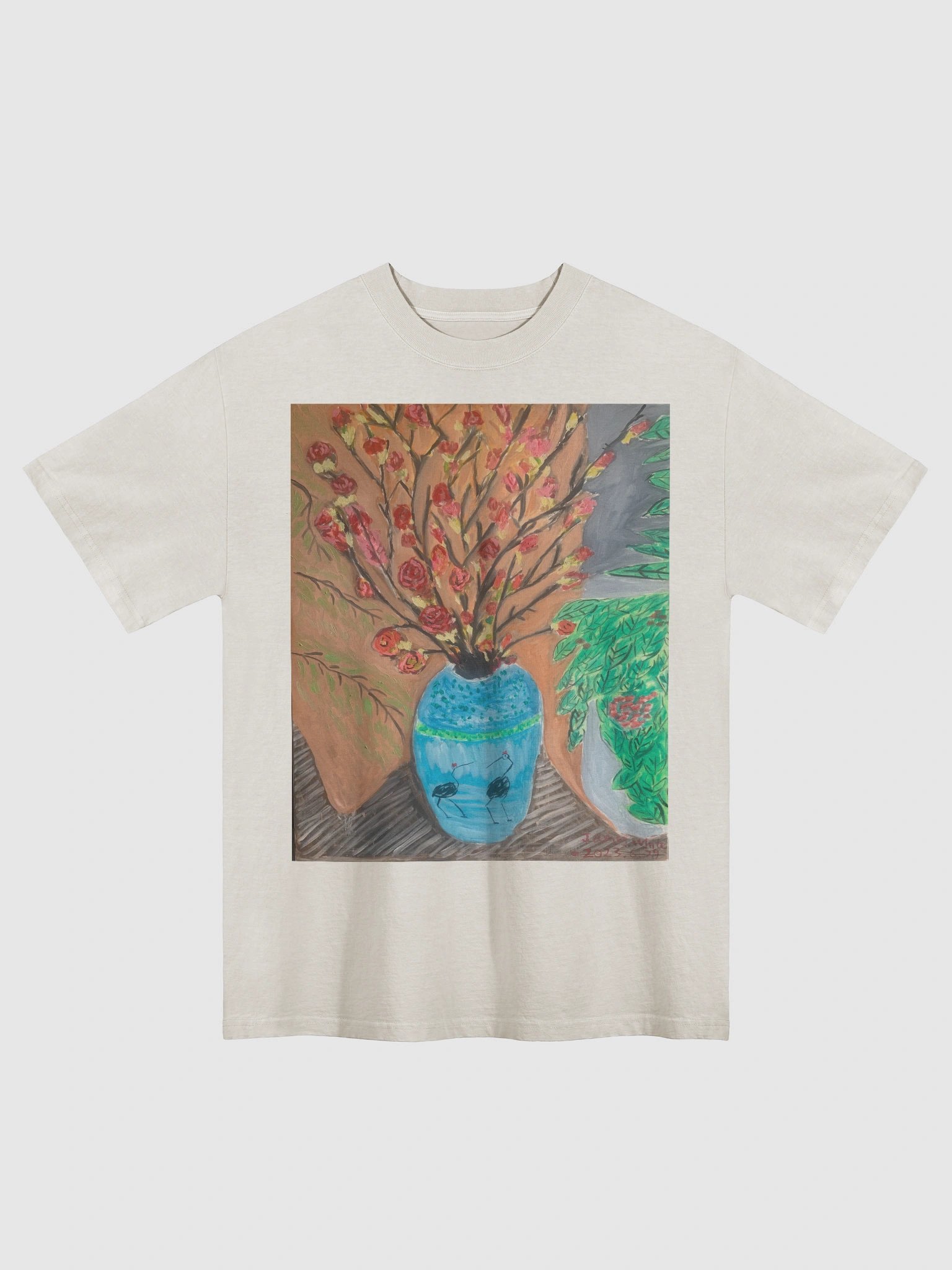 AS Colour Premium Oversized Faded T-Shirt: oil painting product image (2)
