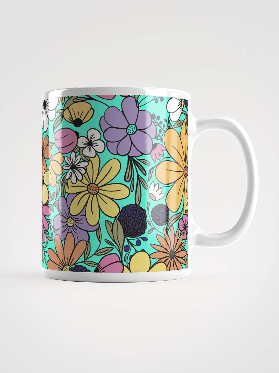 Flower Power Aqua Mug product image (1)