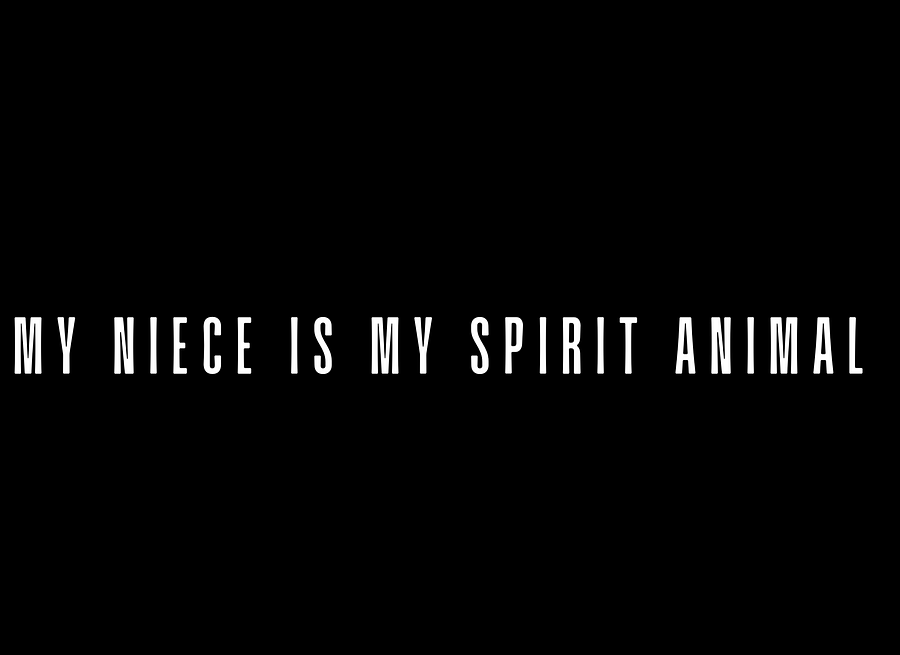 MY NIECE IS MY SPIRIT ANIMAL | T-shirt | White | Unisex product image (5)