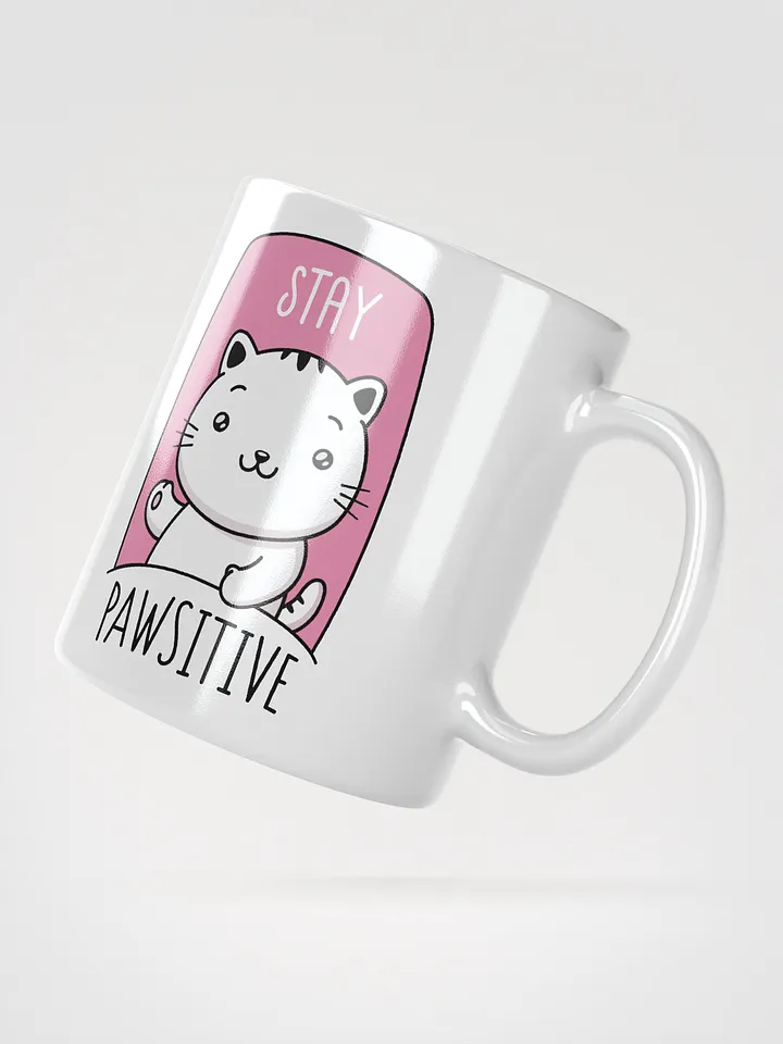 Stay Pawsitive – Whiskered Joy Mug product image (2)