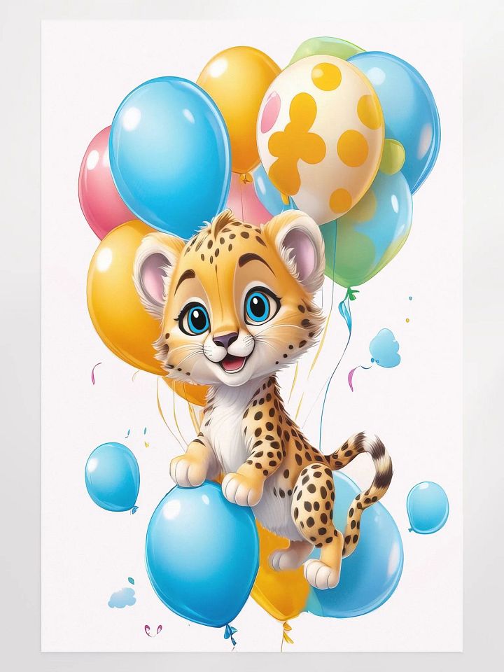 Cheetah Cub - Poster - Nursery-Kids Room - Large 24x36 Inches product image (1)