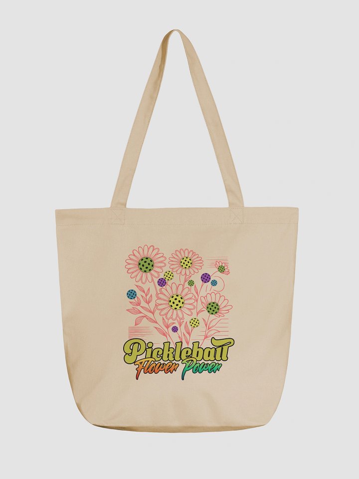 Pickleball Flower Power Eco Tote product image (5)