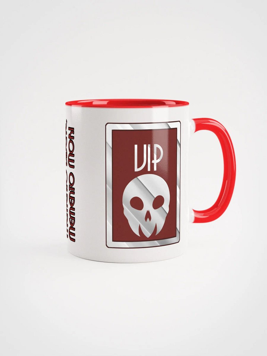 Hotel Calaveras VIP Ceramic Mug (White & Red) product image (1)