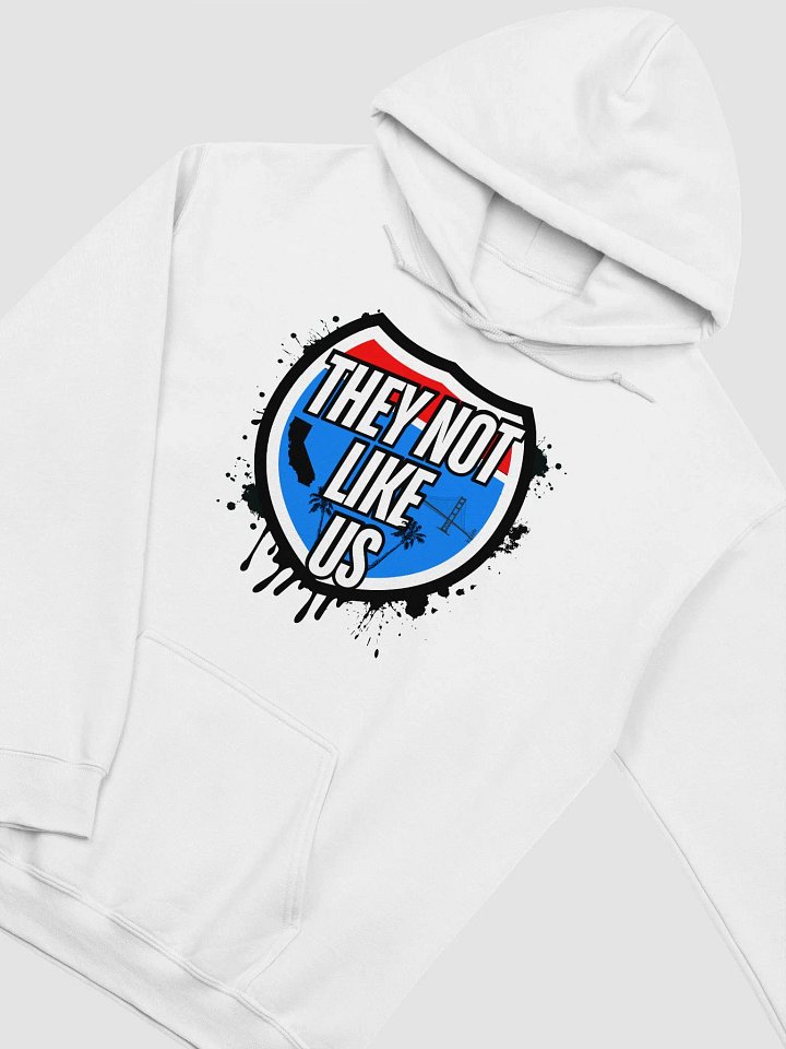Not Like Us Shield Hoodie (Black Logo) product image (2)
