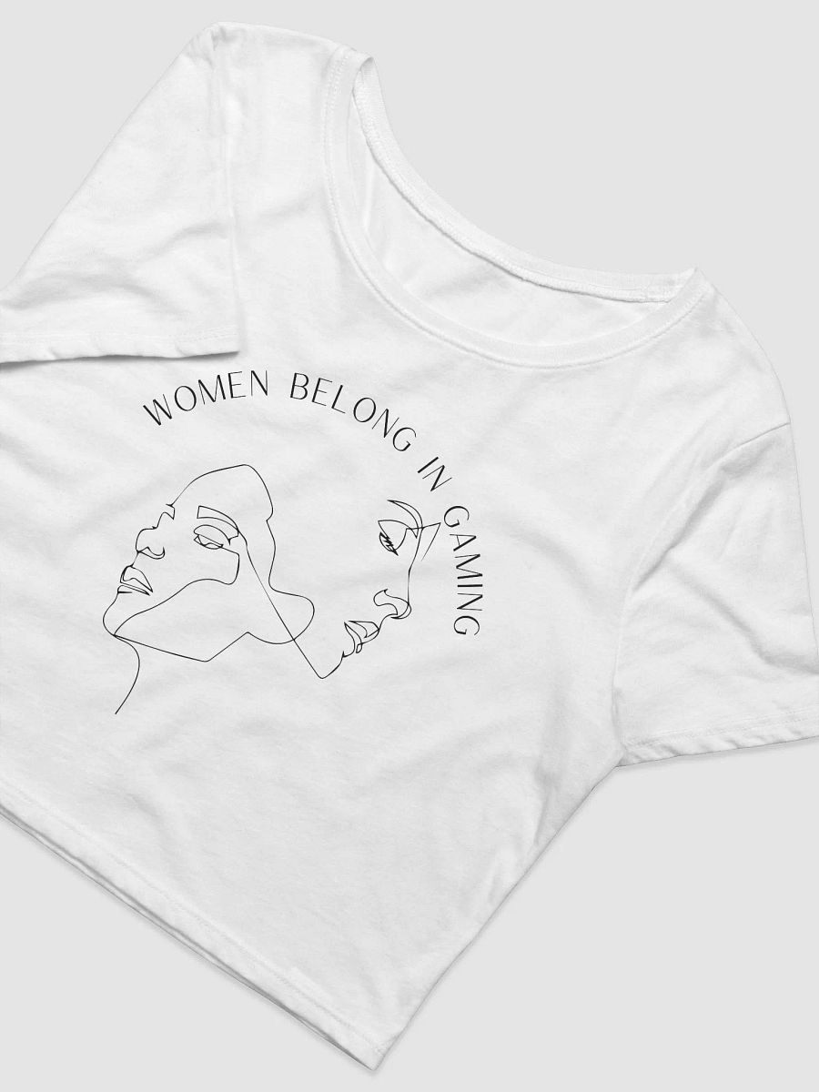 Women Belong In Gaming Cropped Tee product image (1)