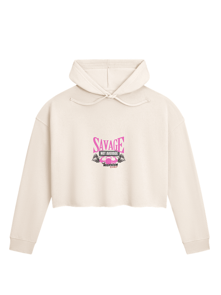 Savage Crop Hoodie | Team Weight Room Chef: product image (6)
