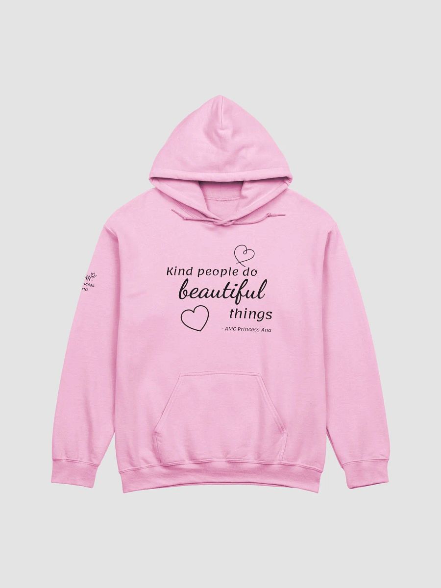 Kind people... PULLOVER Hoodie - Black text product image (1)