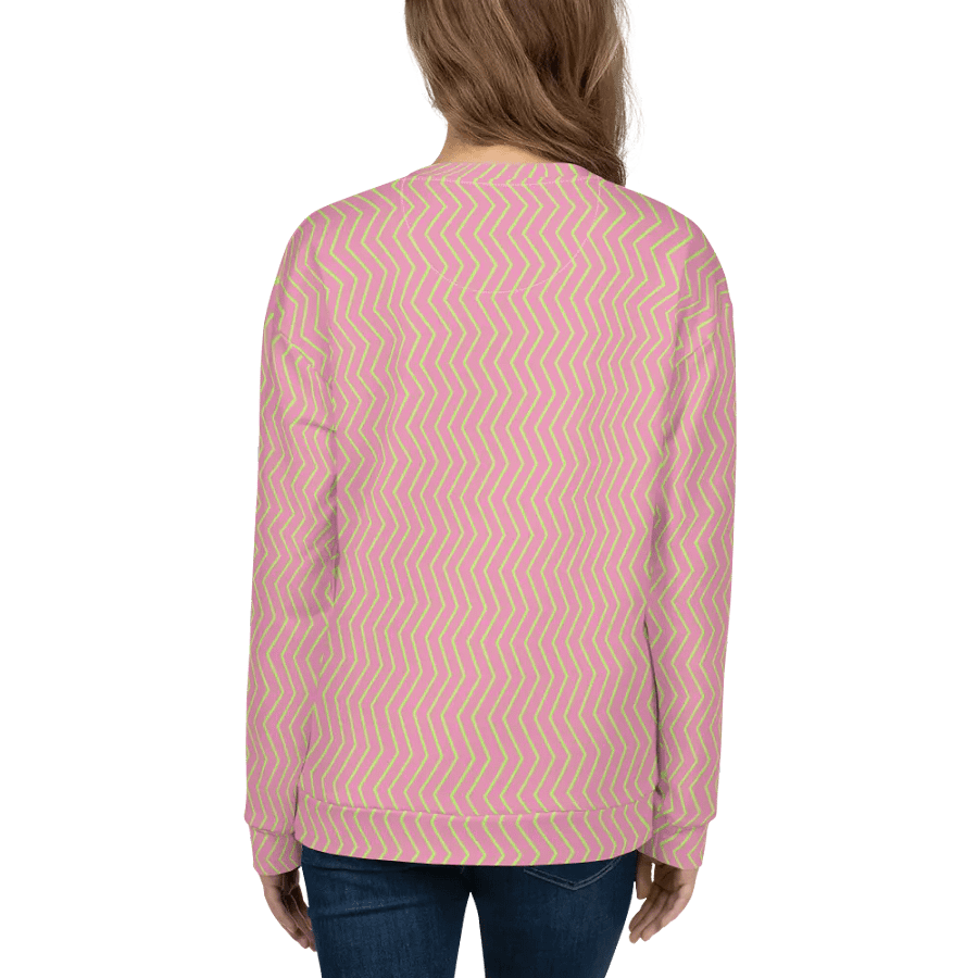 Zigzag Zest All-Over Print Unisex Sweatshirt product image (8)