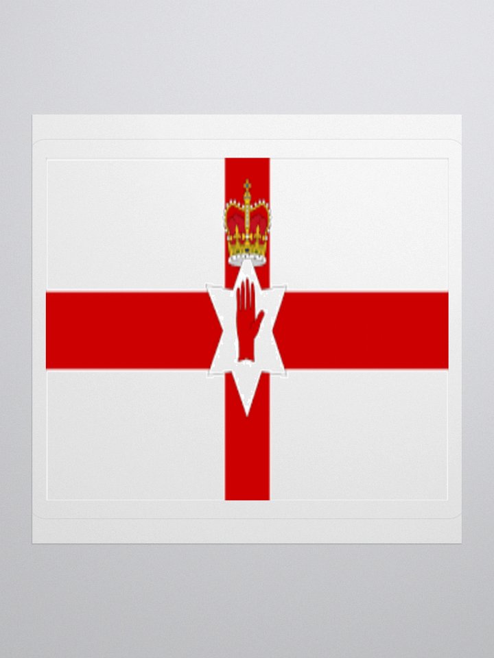 "Exclusive Northern Ireland Flag (Ulster Banner) Kiss-Cut Stickers - High-Quality Vinyl, Multiple Sizes product image (2)