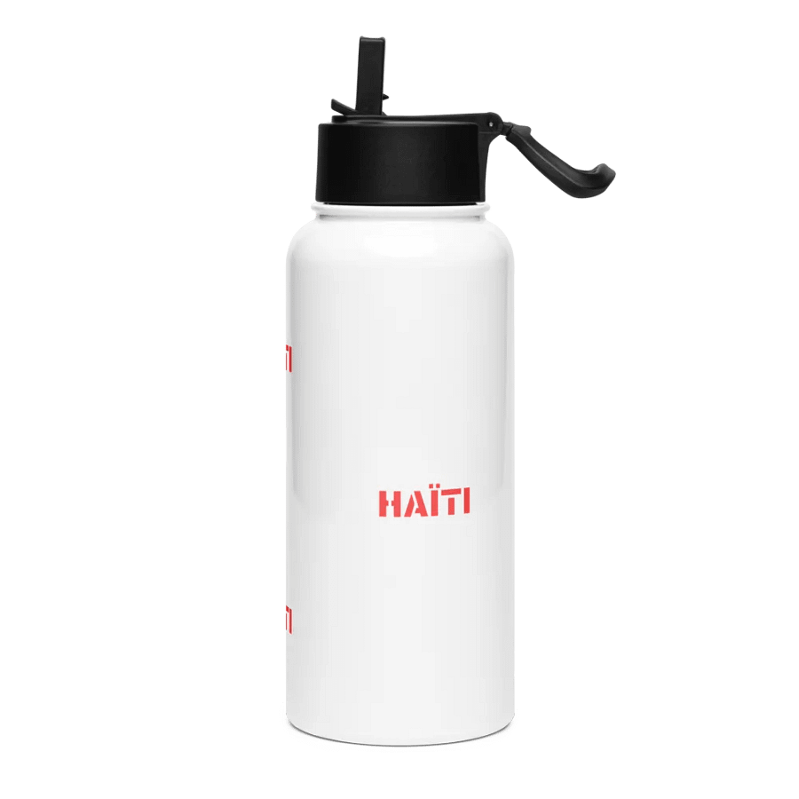 Haiti Red Wordplay Stainless Steel Bottle product image (3)
