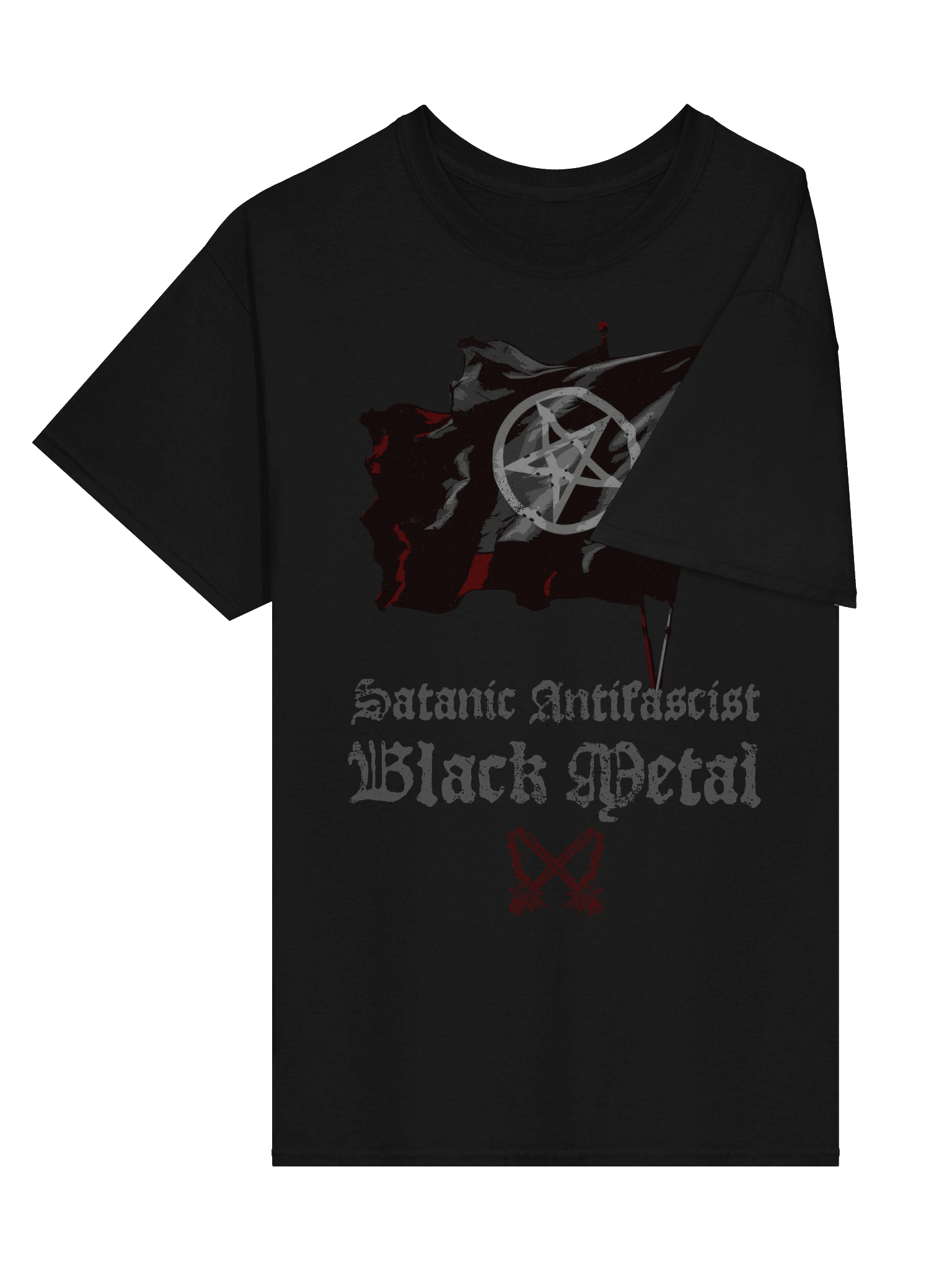 Satanic Antifascist Black Metal Variant Tee product image (3)