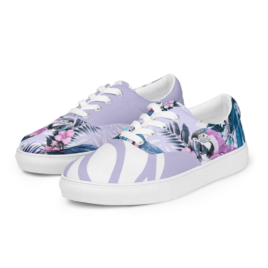 Elysian Birds-Women's Lace-Up Canvas Shoes product image (5)