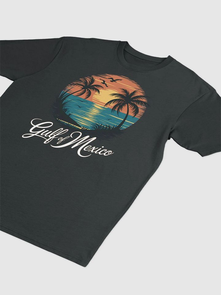 Vintage Gulf of Mexico Sunset T-Shirt – Tropical Beach Palm Tree Graphic product image (7)